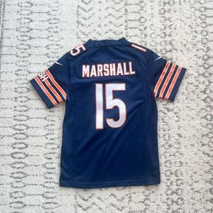 NIke Brandon Marshall #15 Chicago Bears NFL Blue Orange Jersey Youth Size L